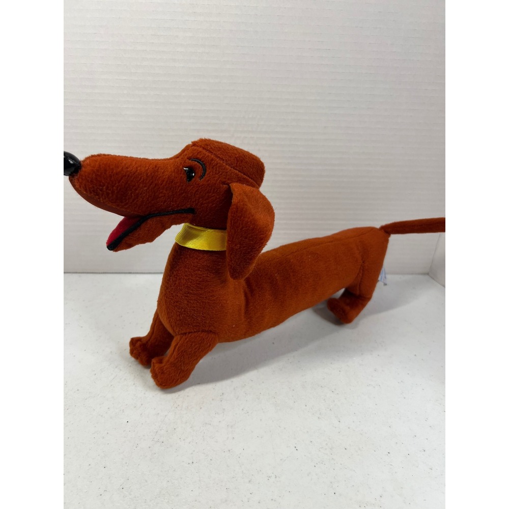 Yottoy Pretzel the Dachshund Plush Dog Brown 12 inch Book Character Toy